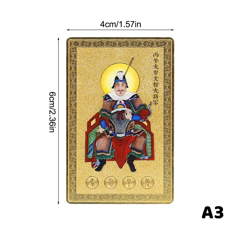 2026 Tai Sui Amulet Card Horse Year Feng Shui Good Luck Card Bring Wealth & Prosperity & Happiness Home Or Office Decor Oasis Select A3