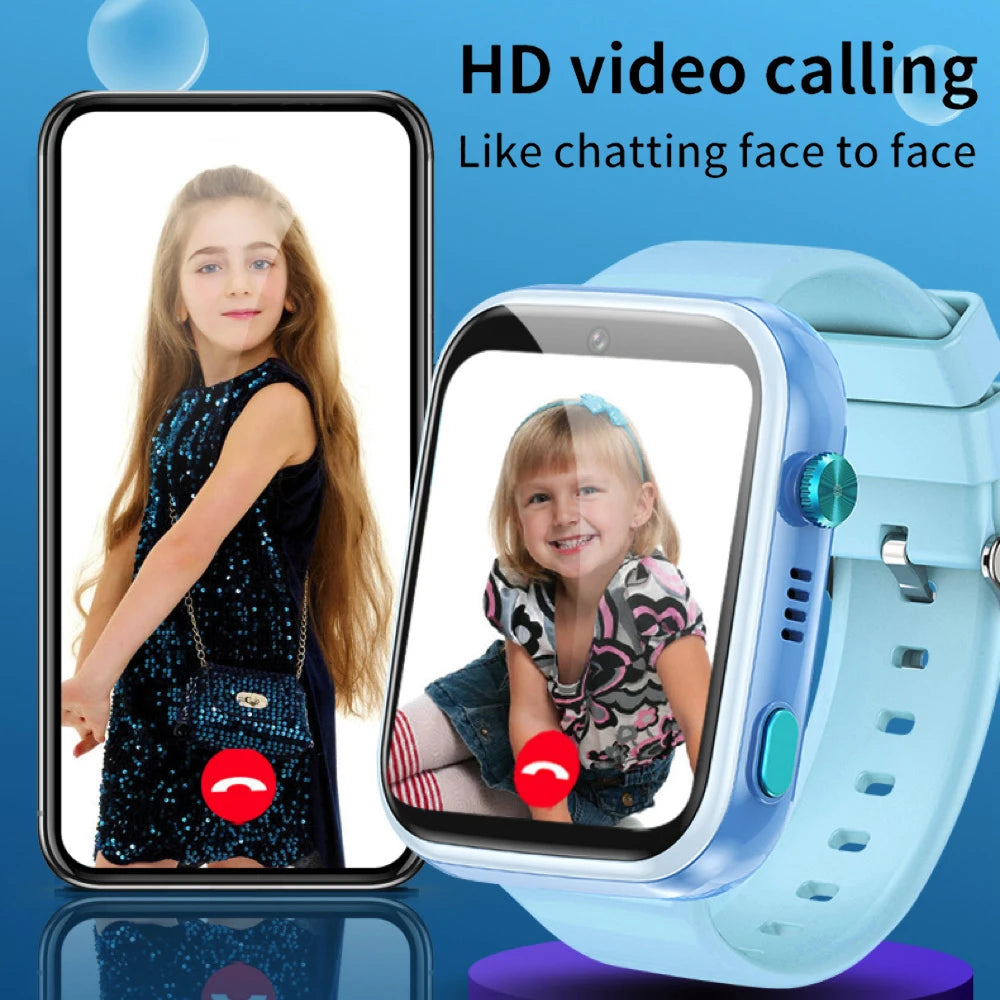 New 1.83" Kids 4G Video Call Smart Watch GPS WIFI LBS Positioning Children Music Palying Watches Waterproof Smartwatch Student Oasis Select