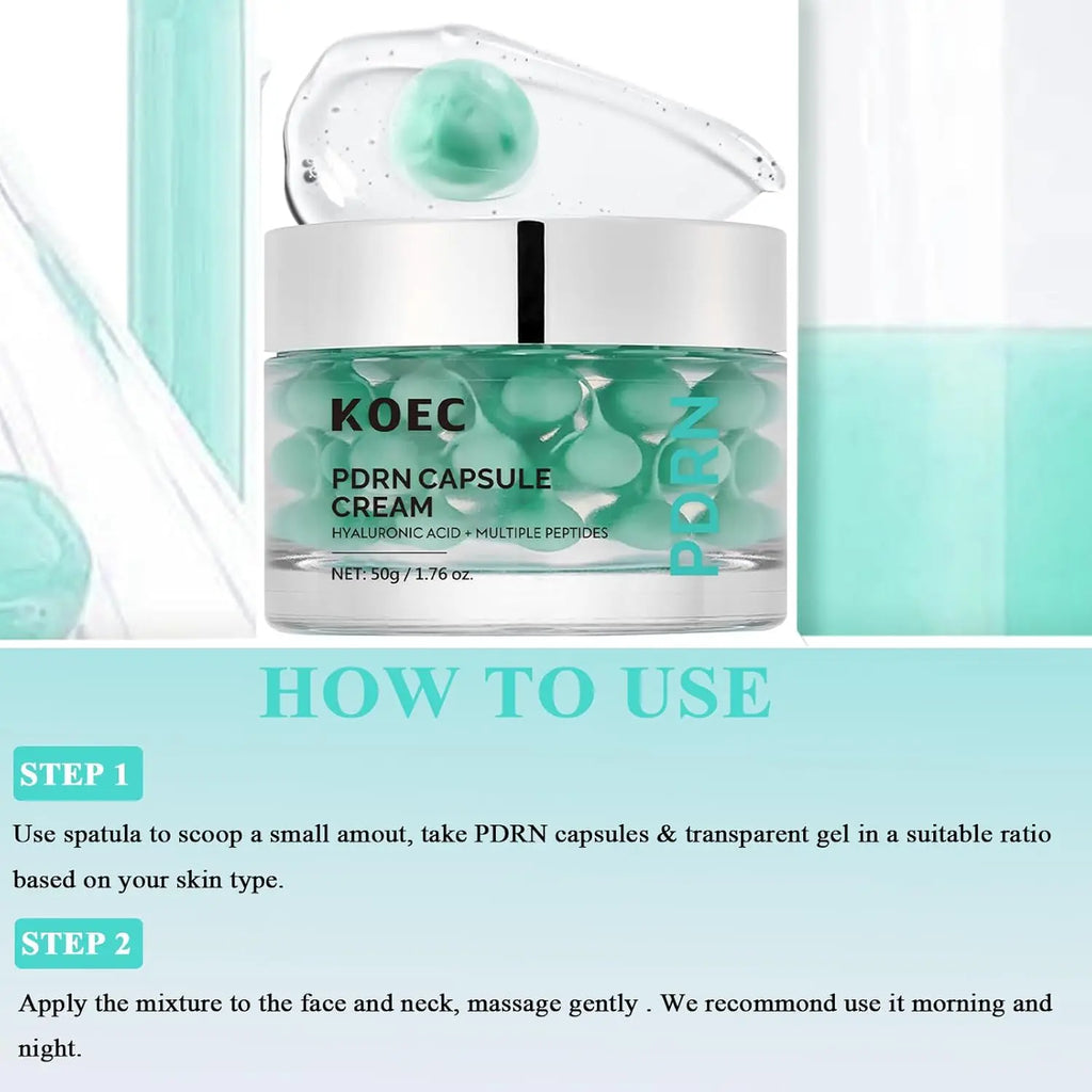PDRN Capsule Face Cream – Hyaluronic Acid & Peptides 50g
