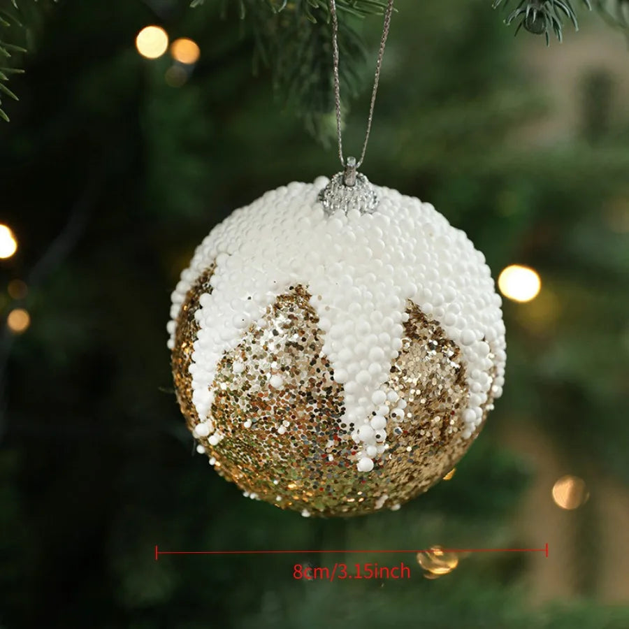 Christmas Tree Decorations Gift Decoration Pendants Baubles Christmas Balls Original Gifts Christmas Decoration Oasis Select Golden 8cm