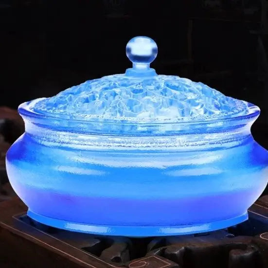 Ancient glass household aromatherapy furnace indoor tea ceremony incense for Buddhist Zen meaning glass incense seal furnace Oasis Select
