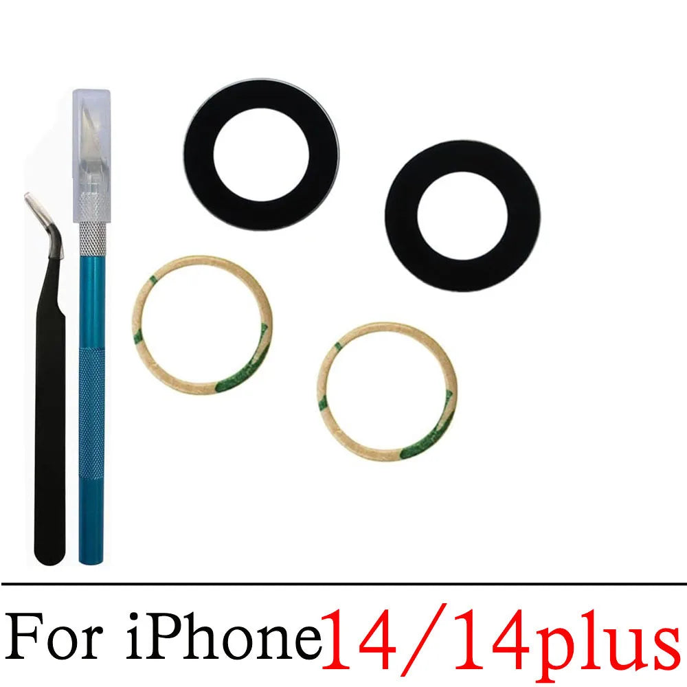 iPhone Back Camera Glass Lens Replacement + 3M Sticker & Tools