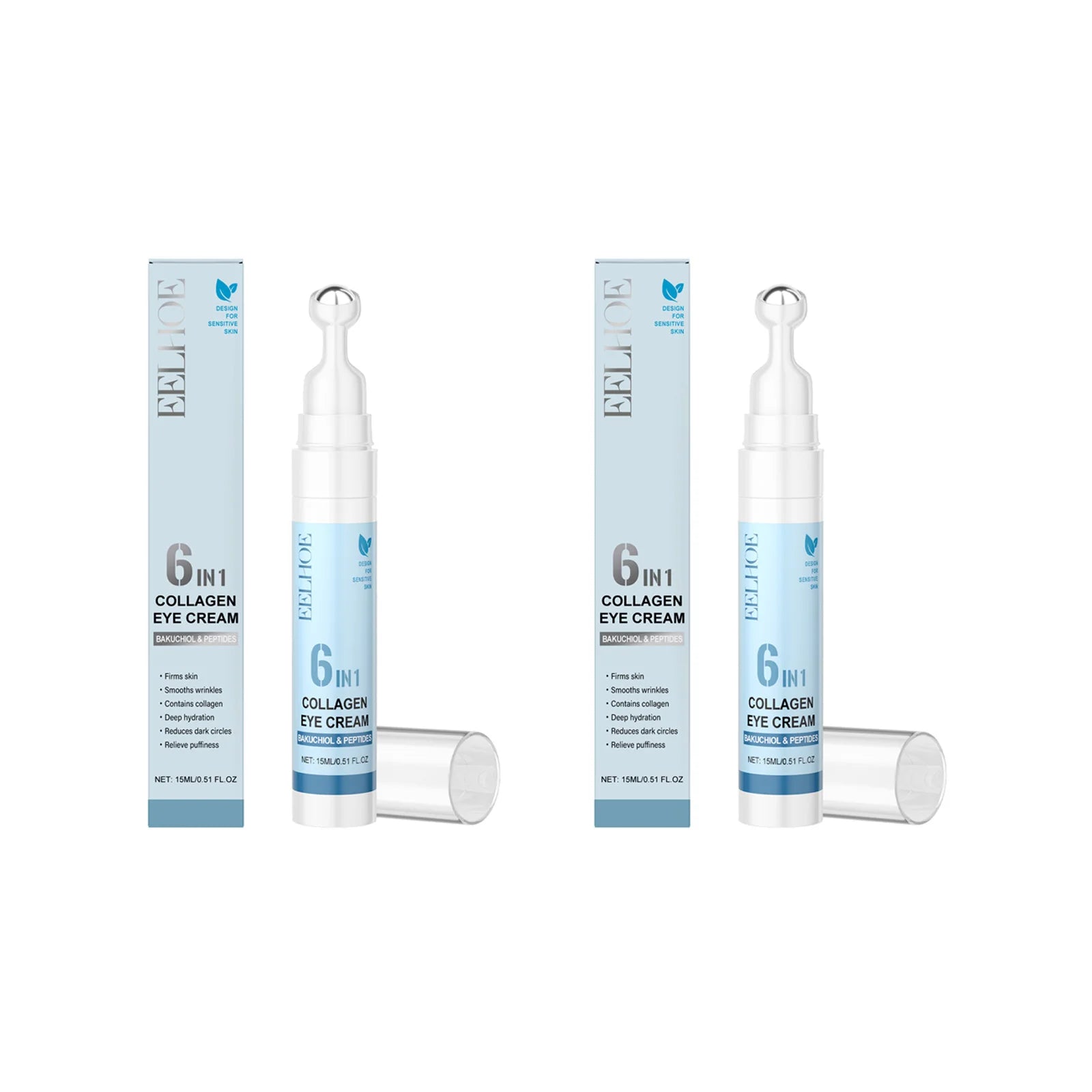 EELHOE Collagen Eye Cream – Dark Circles & Puffiness Collagen Eye Cream Oasis Select 2 x 15ml Boxed