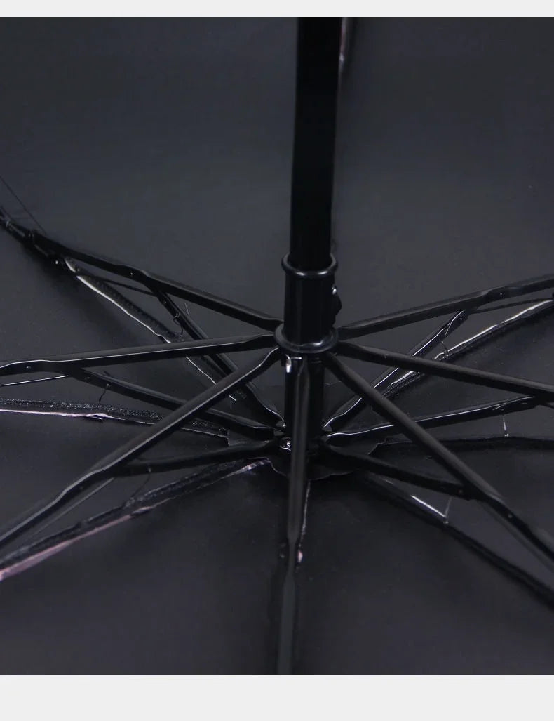 Folded Retro Embroidered Lace Double Layer Vinyl Three-fold Umbrella Wedding Umbrella Oasis Select
