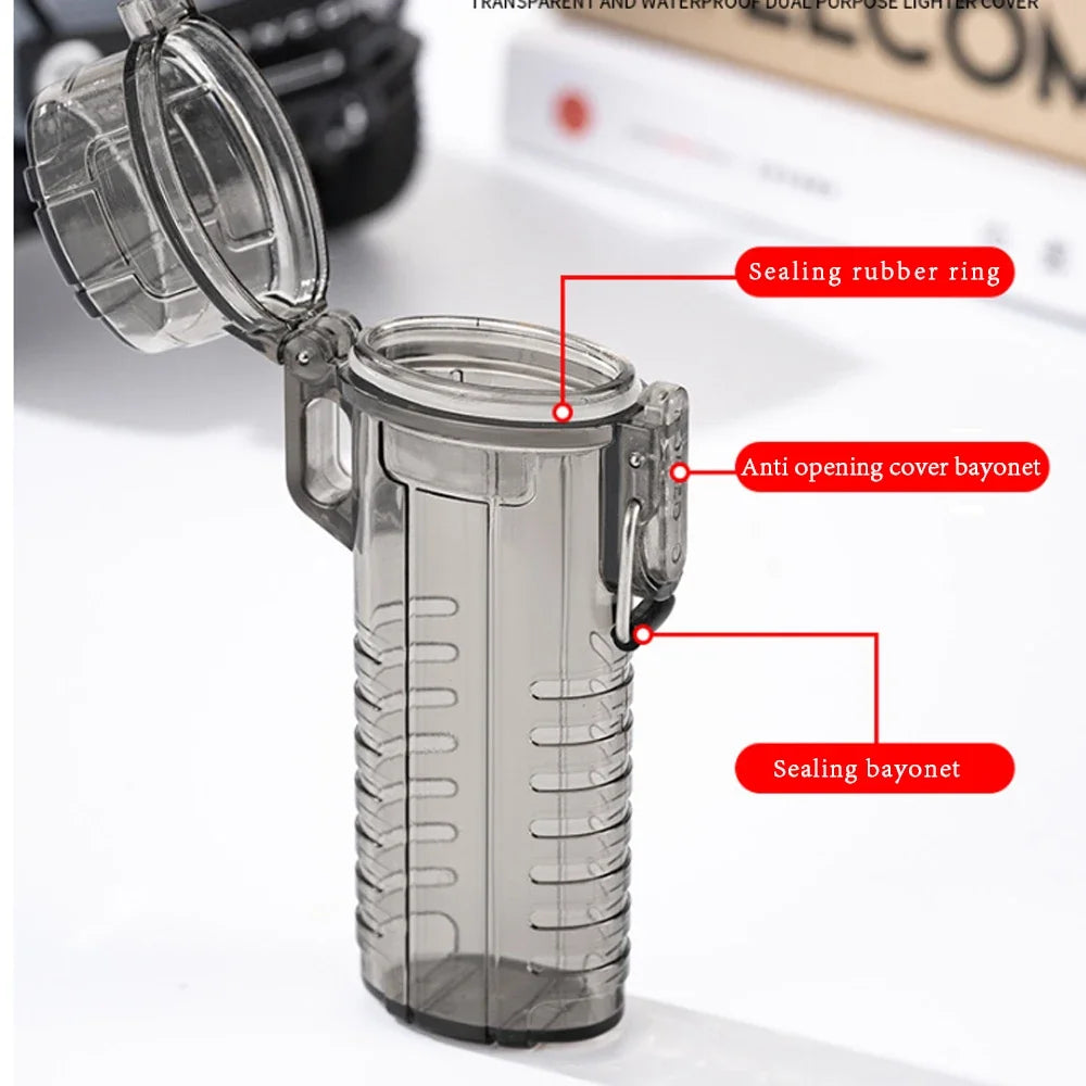 1pc Waterproof Lighter Case for BIC Classic Regular Lighter J6 EDC Cigarette Case Lighter Holder Sleeve Oasis Select