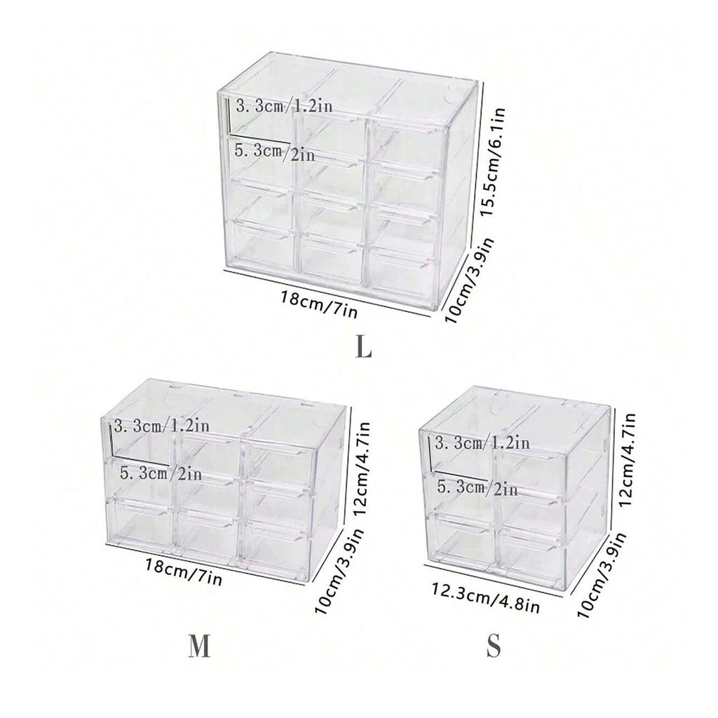 Acrylic Large Capacity Drawer Transparent Divided Beaded Storage Box DIY Handmade Jewelry Display Box Oasis Select