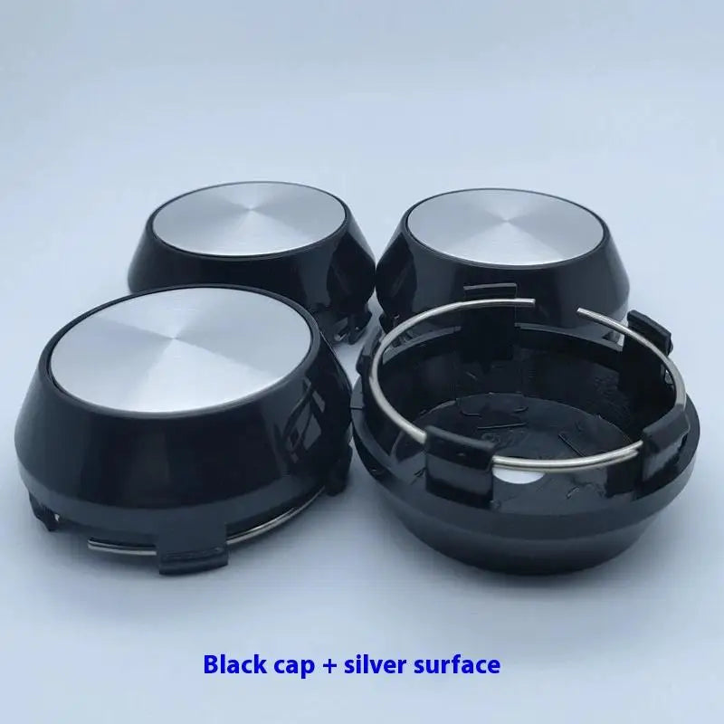 4Pcs Rim Center Cap 60mm/2.36" OD 56mm/2.2" ID For NEX-O Wheels MK009 #481K60 I40 16" Wheel Tyre Rim Hub Cap Cover Oasis Select Black Black