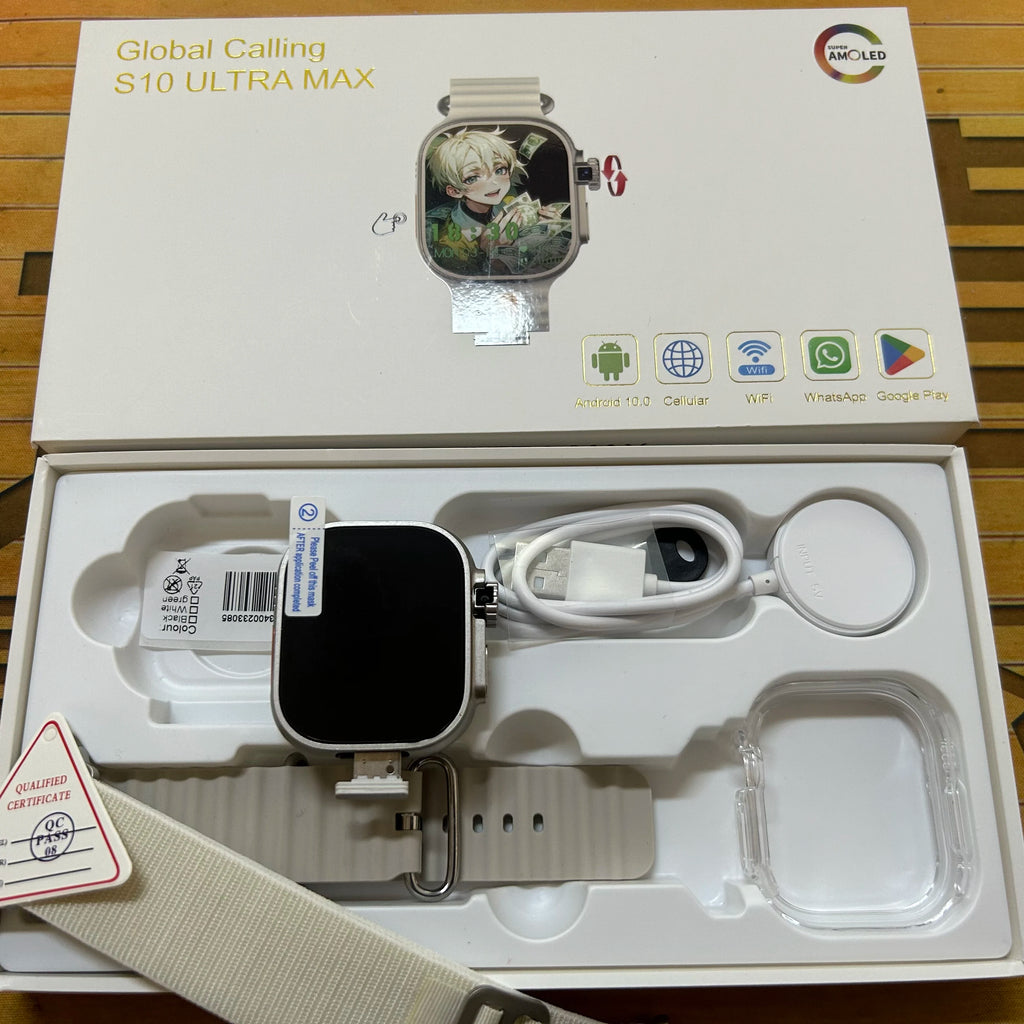 ZestBolt S10 Ultra MAX 4G Android Smartwatch | AMOLED GPS NFC