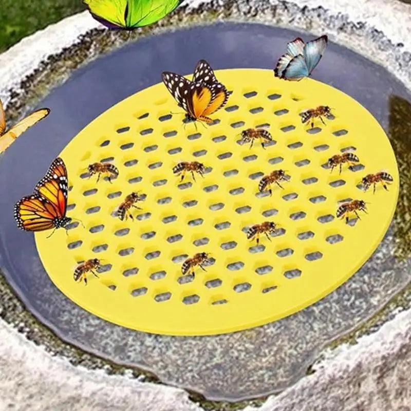 Floating Bee Waterer Floating Station Island Waterer Bee Waterer & Butterfly Water Stations for Outside Outdoor Garden Bee Bath Oasis Select