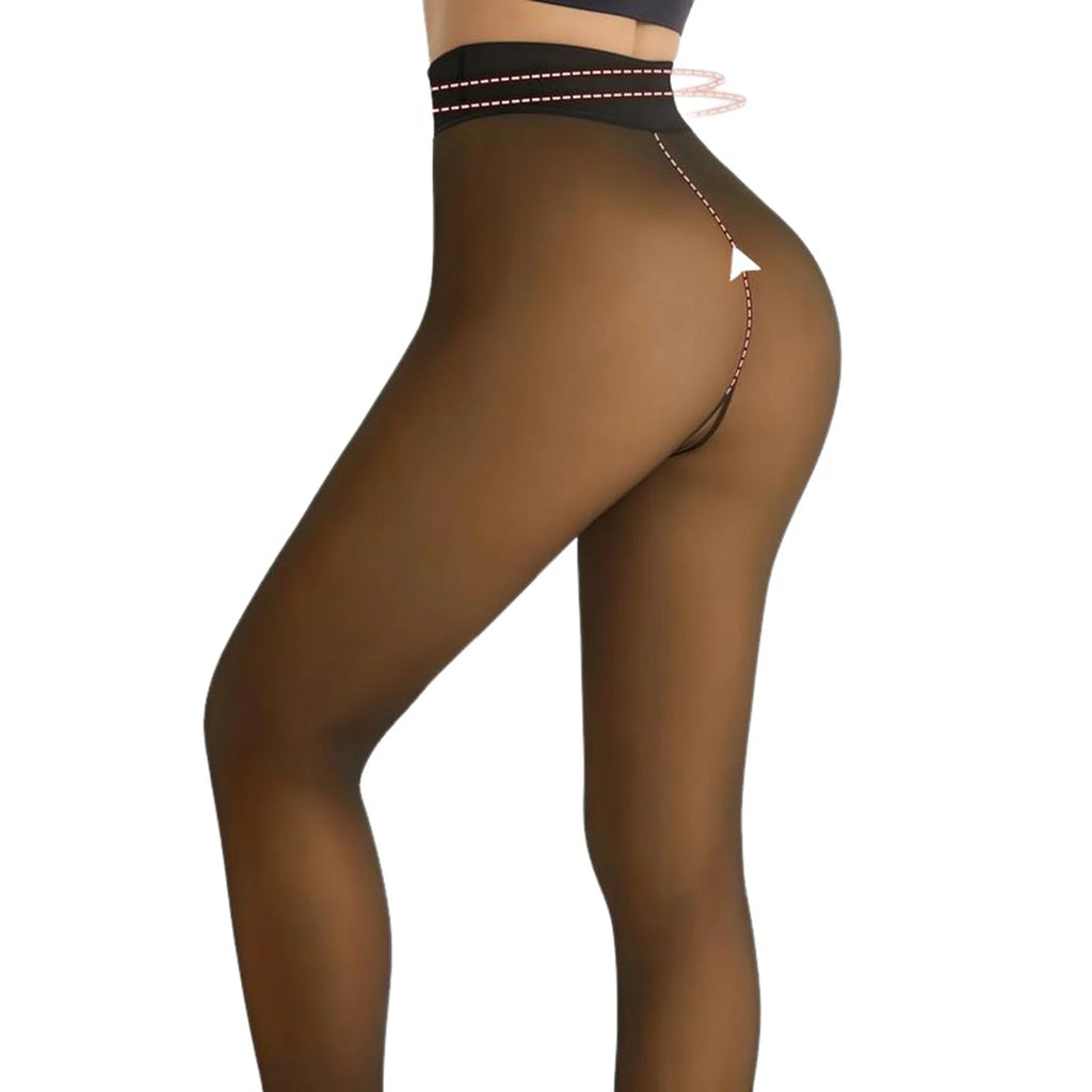 Women's Fleece Lined Thermal Leggings – Warm Winter Tights