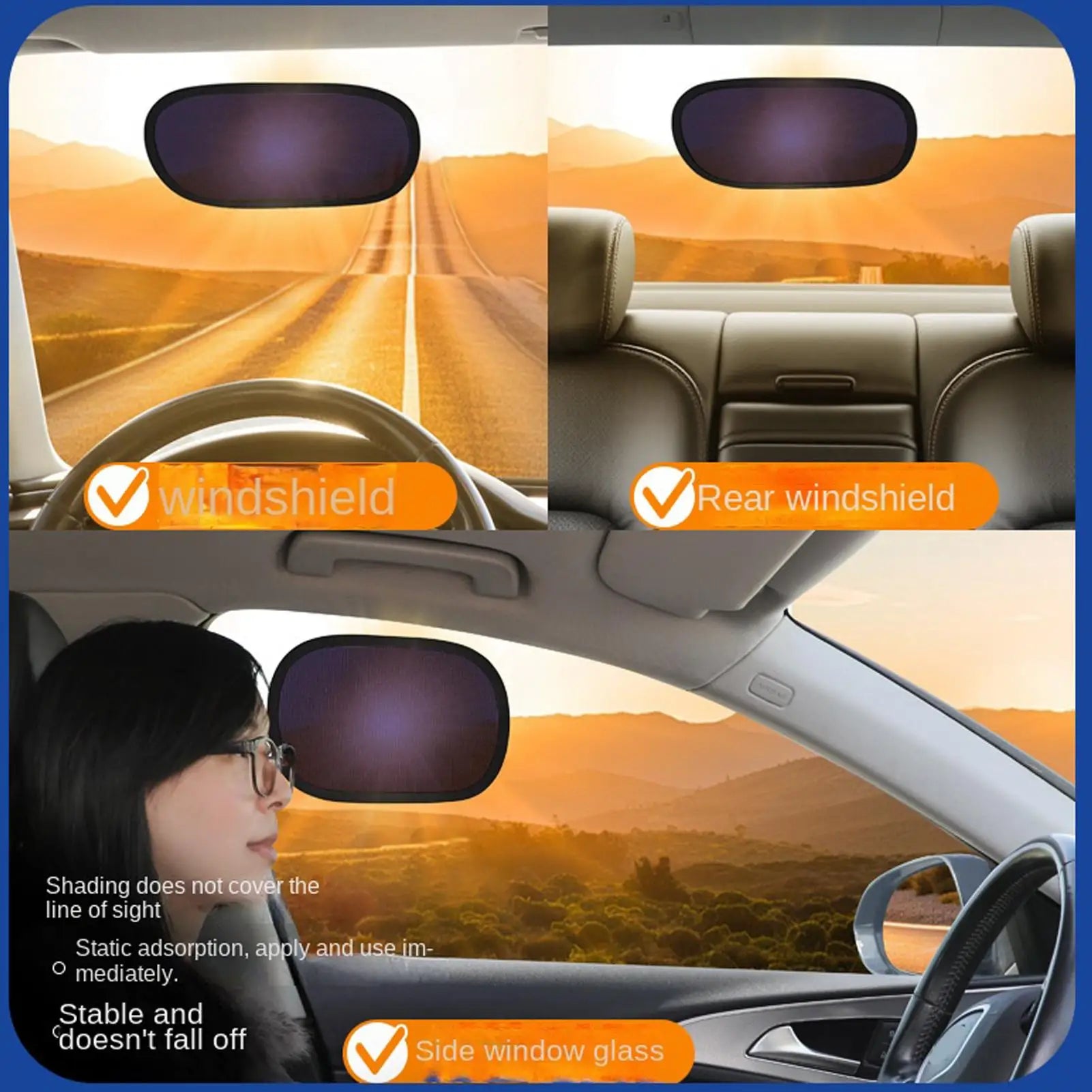 Universal Car Windshield Sun Shade – UV Blocking Folding Visor