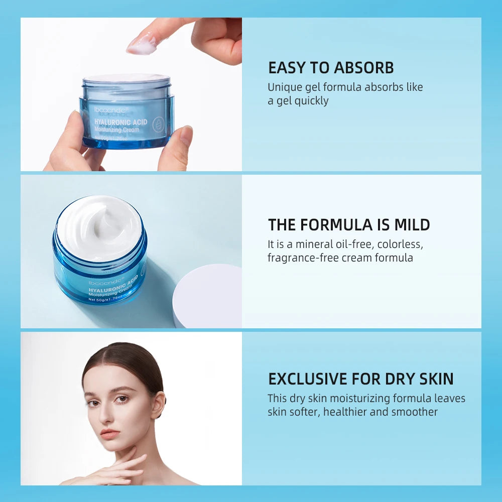 Hyaluronic Acid Gel Cream – Hydrating Face Moisturizer Face Gel Cream Oasis Select