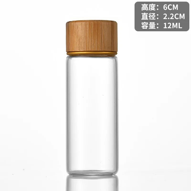 Mini Small Glass Bottles with Cork Stopper Jars Tiny Wedding Vials Message Favor Containers DIY Wishing Bottle Party Gifts Oasis Select transparent 4-12ml
