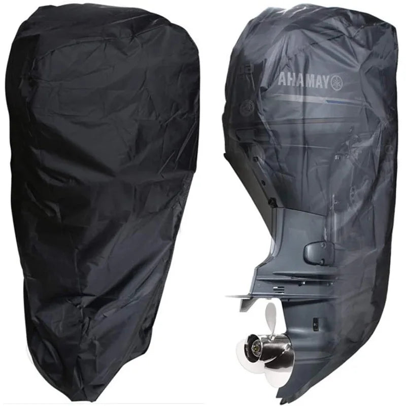 600D Boat Boat Motor Cover Waterproof UV-Proof Full Outboard Motor Cover Fade Crack Resistant Heavy-Duty Engine Protector Canvas Oasis Select
