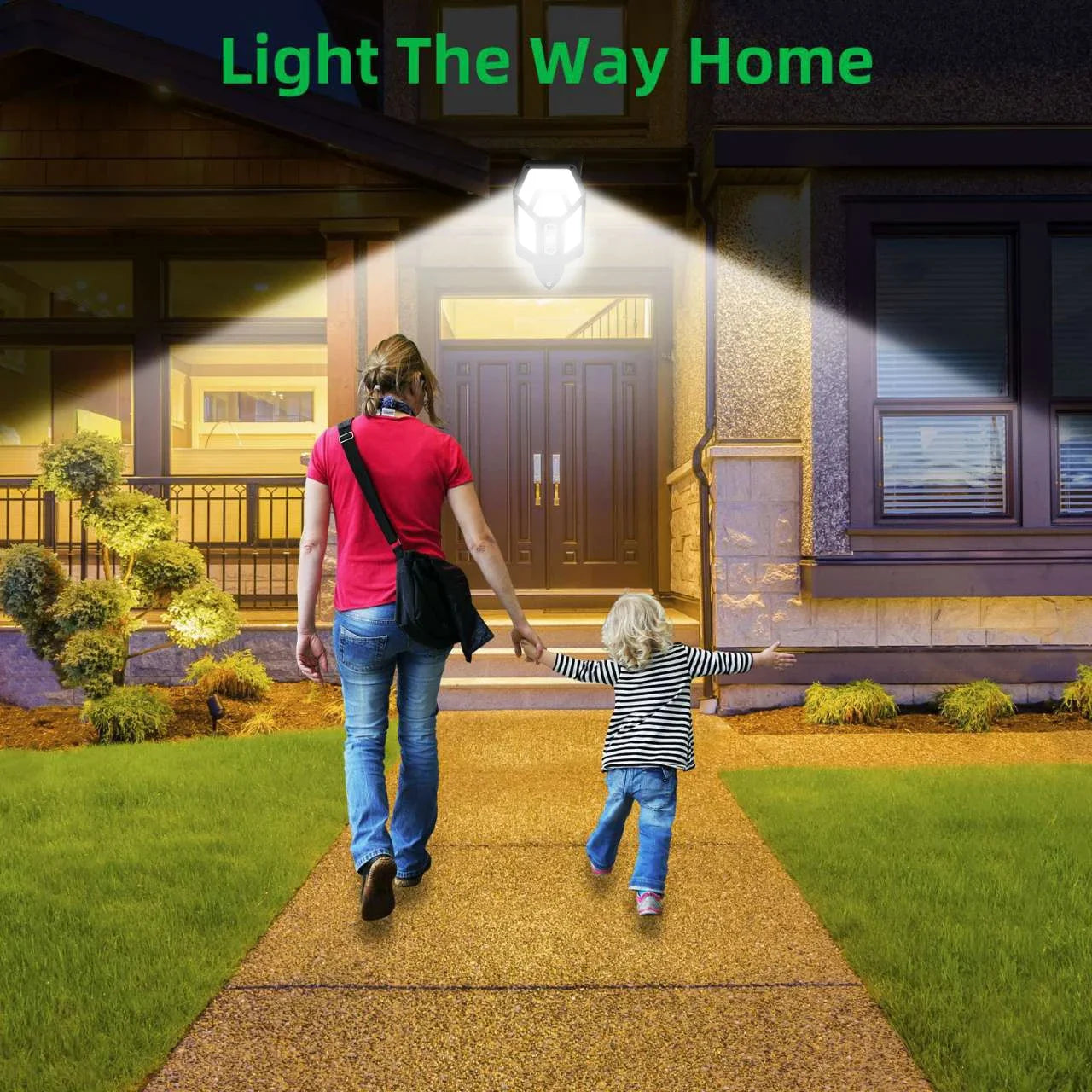 8000LM Solar Outdoor Light – 55 LED Motion Sensor IP65