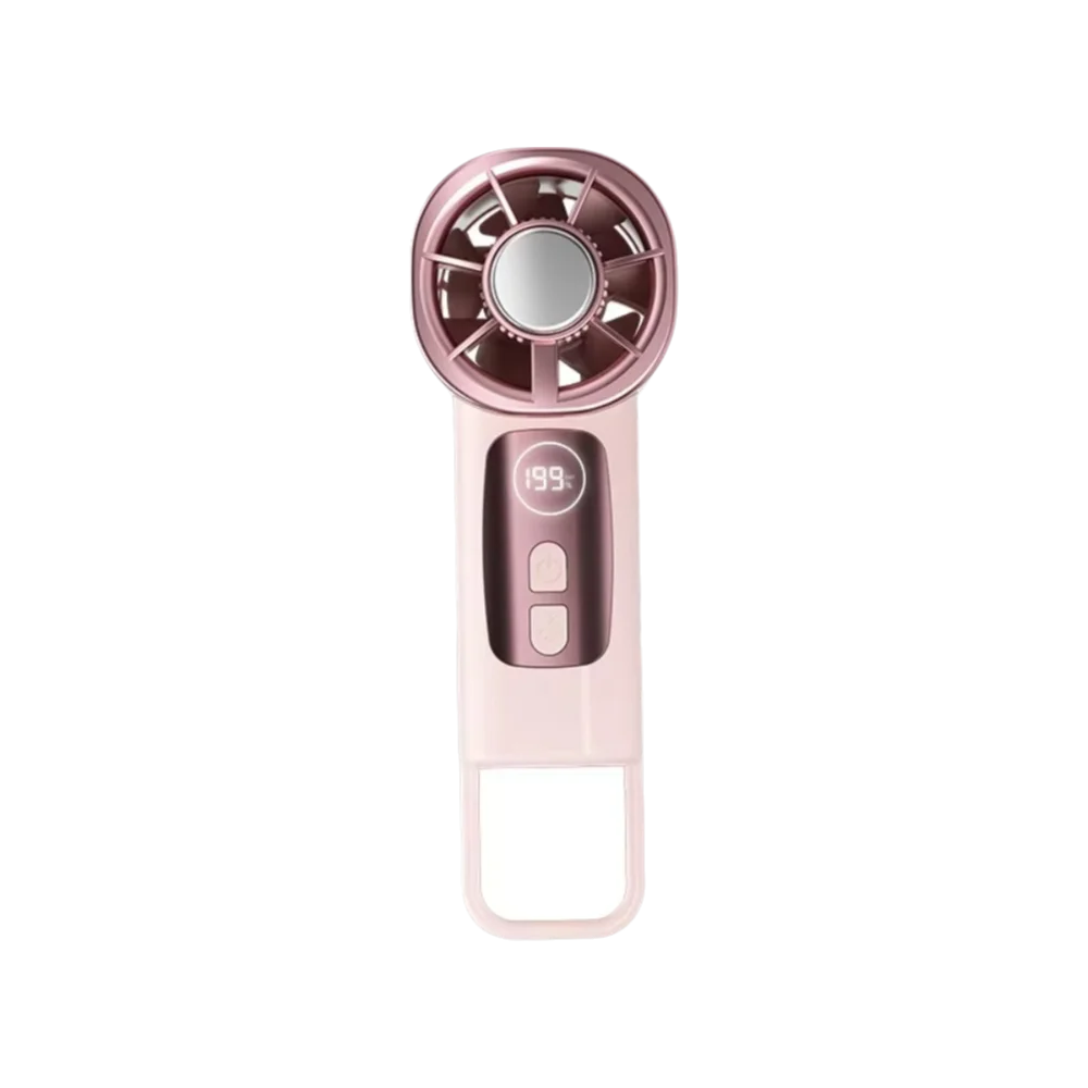 199 Speeds TEC Cooling Handheld Fan USB Charging High-speed Rechargeable Mini Fan Long Battery Life Quiet Portable Handheld Fan Oasis Select Pink
