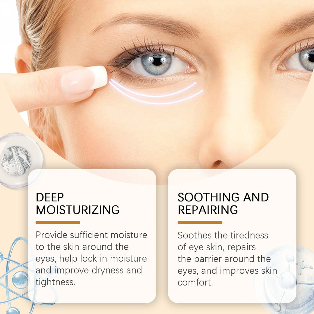 Remove Eye Bags Cream Anti-Aging Improve Puffiness Dark Circles Reduce Wrinkles Nourish Brighten Skin Retinol Firming Eye Cream Oasis Select