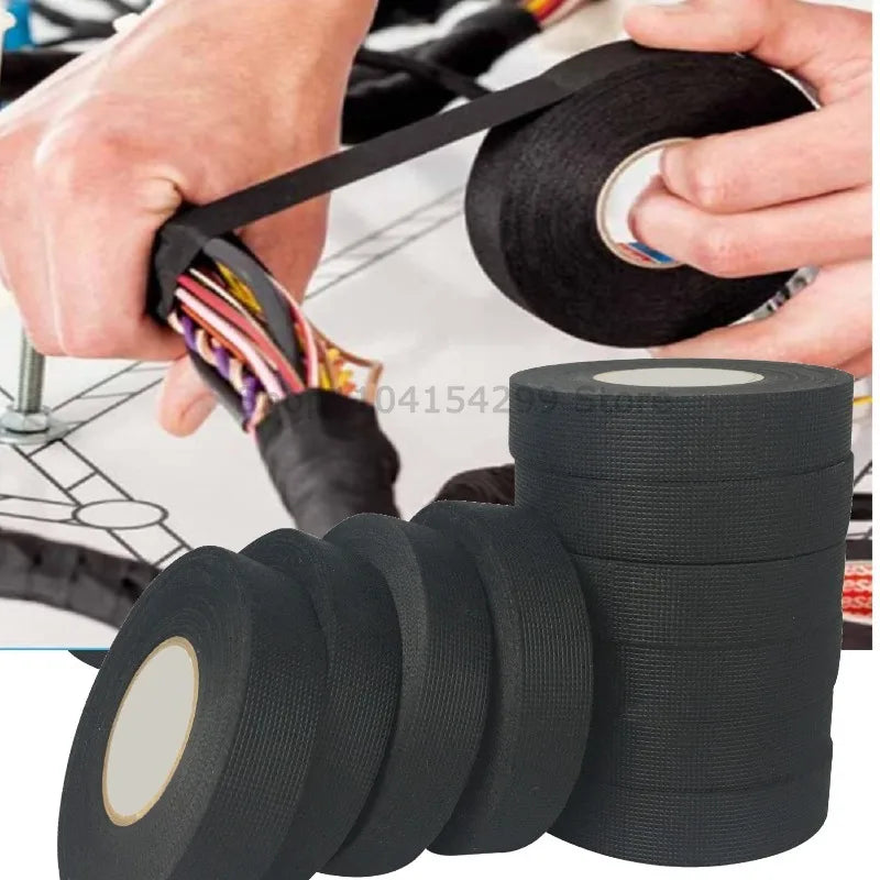 25MM*15M Auto Car Flannel Flannelette Adhesive Tape Wiring Harness Anti Rattle Self Adhesive Felt Tape Auto Repair Tools Oasis Select