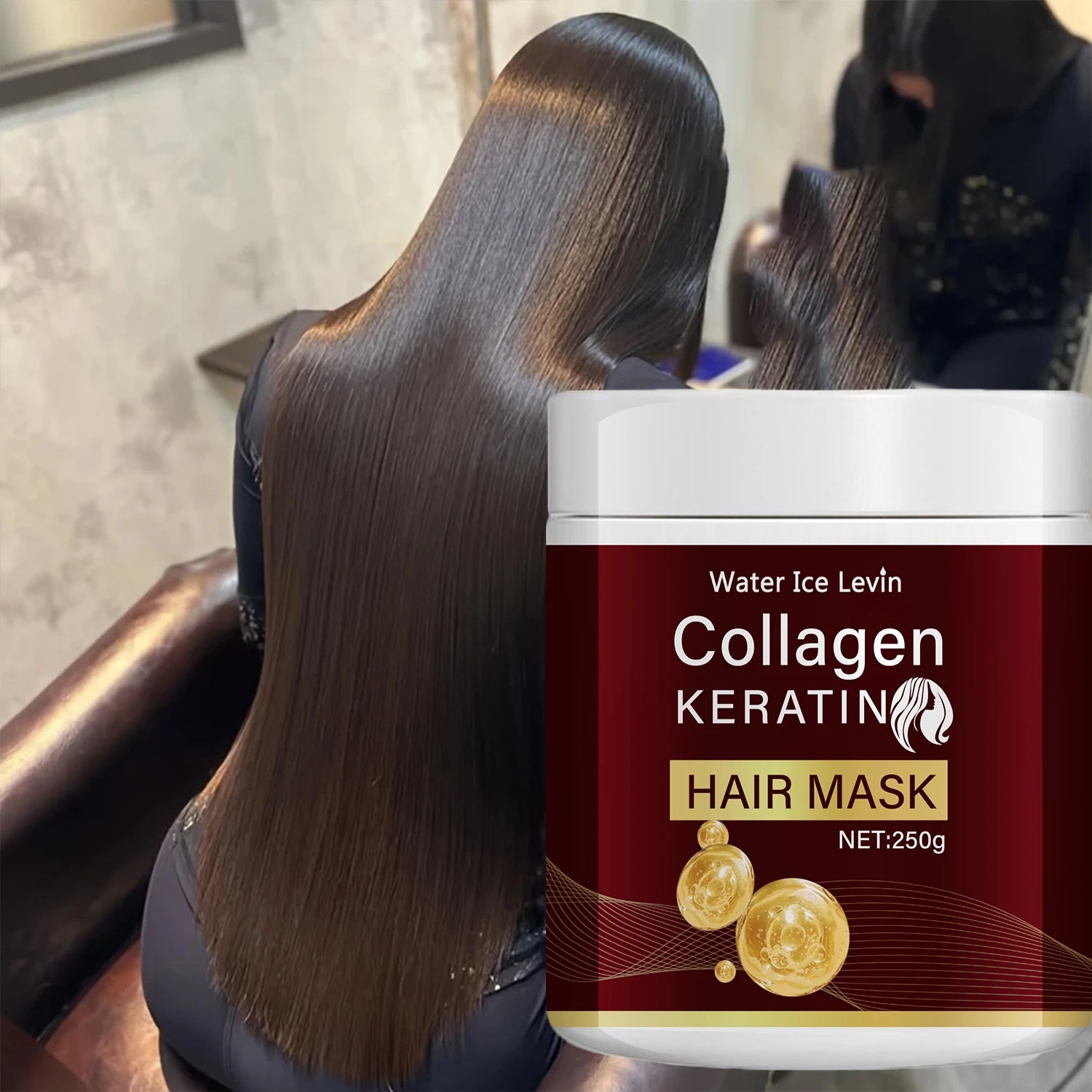 Collagen Keratin Hair Mask, Deeply Nourishes Dry and Damaged Hair, Enhances Elasticity—Rich in Moroccan Argan Oil, Deeply Moisturizes and Softens Oasis Select Other