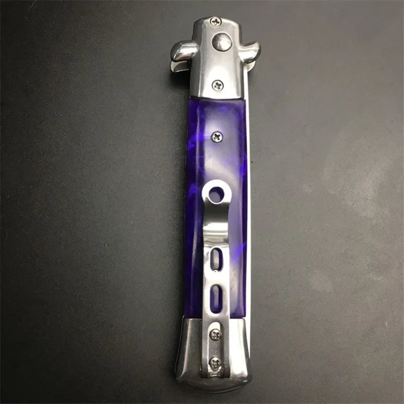 1pcs Stainless Steel Foldable Automatic Combs Knife Brushes Hair Trimmer Comb Brush Accessories Butterfly Mens Pocket Knife Comb Oasis Select