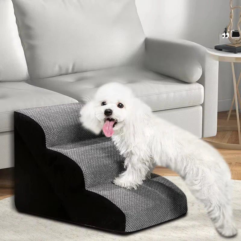 Puppy Stairs Soft Ladder Dogs Pets Sofa Bed Ramp Ramp for Dogs Protecting Pet Joint Safety Stairs Elderly Dog Steps Pet Supplies Oasis Select