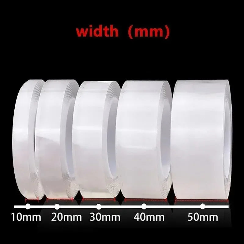 Nano Double-Sided Tape – Clear, Reusable & Waterproof | 1–5m Double-Sided Nano Tape Oasis Select