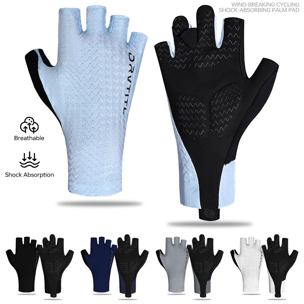 Men's Cycling Gloves Breathable Half Finger Bicycle Sports Gloves Anti-Slip Fitness Gloves Professional Summer Road Gloves Oasis Select