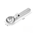 Multifunctional Ice Cream Scoops Stainless Steel Dual-Purpose Scoop Fruit Watermelon Spoon Ball Scoop Household Ice Cream Tools Oasis Select L