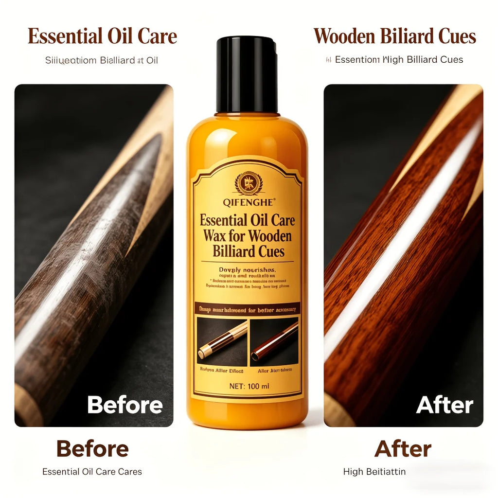 Billiard Cue Wax – Essential Oil Wood Polish & Restorer Cue Care Wax Oasis Select