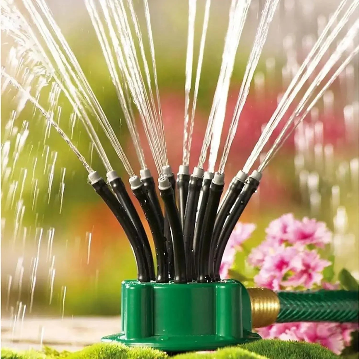 1-10PCS 360 Degree Automatic Garden Sprinklers Watering Grass Lawn Rotary Nozzle Rotating Water Sprinkler System Garden Supplies Oasis Select