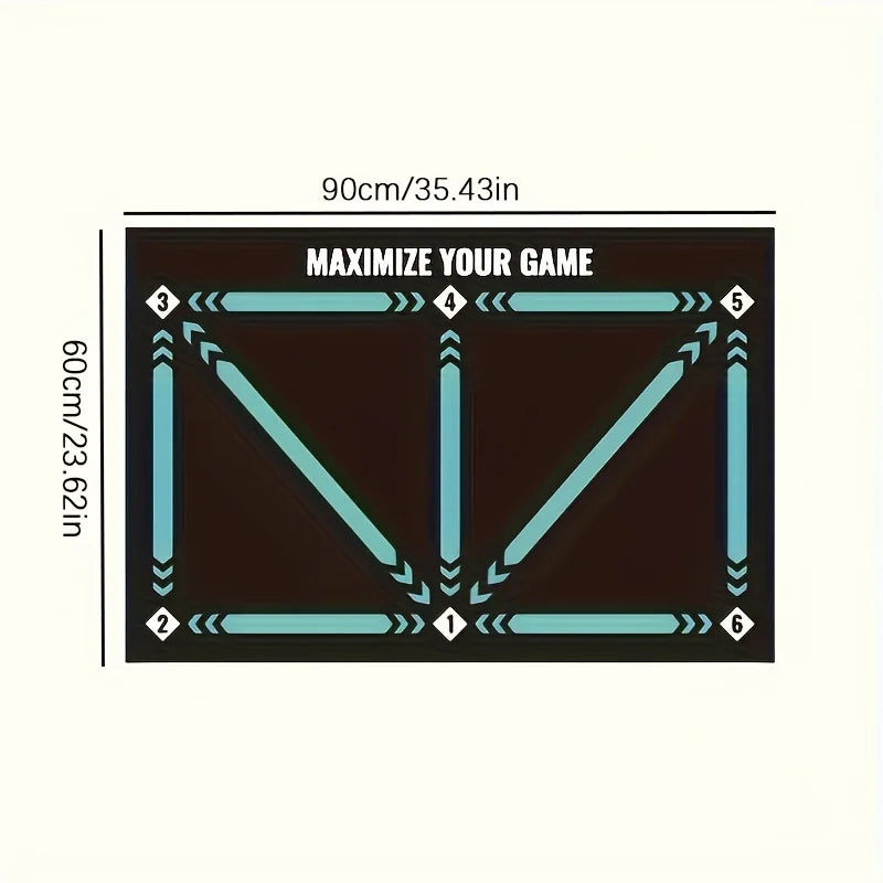 Football footwork training mat, ball control, Christmas gifts, silent shock absorption home training, ball sense improvement Oasis Select L size 60X90CM