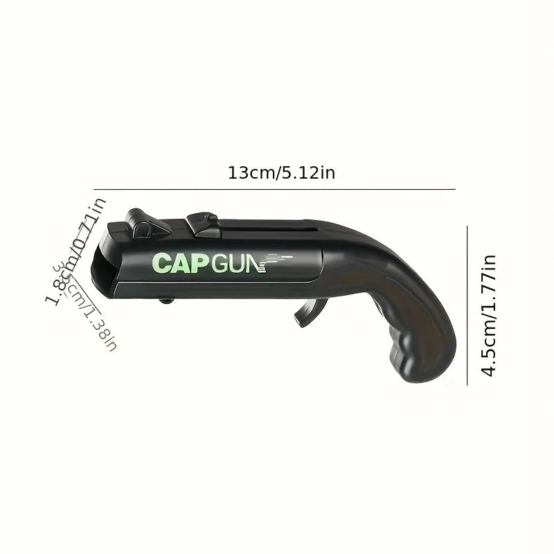 1pc Funny Cap Gun Bottle Opener, Perfect for Home Bars, Parties & Wedding Gifts, Cap Gun For Men, Beer Bottle Opener Oasis Select