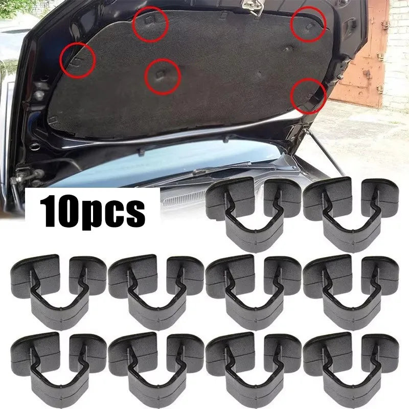 10-100pc Car Hood Bonnet Insulation Clips Rivet Retainer 1H5863849A01C for VW Polo Tiguan Passat B5 B6 SEAT Leon 2 Skoda Octavia Oasis Select 10pcs