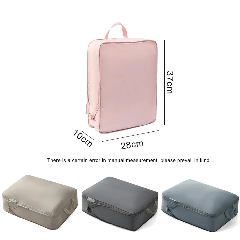 Vacuum Compression Storage Bags, Space Saver Bags for Clothes-Waterproof Travel Organizer,Portable for Moving & Seasonal Storage Oasis Select