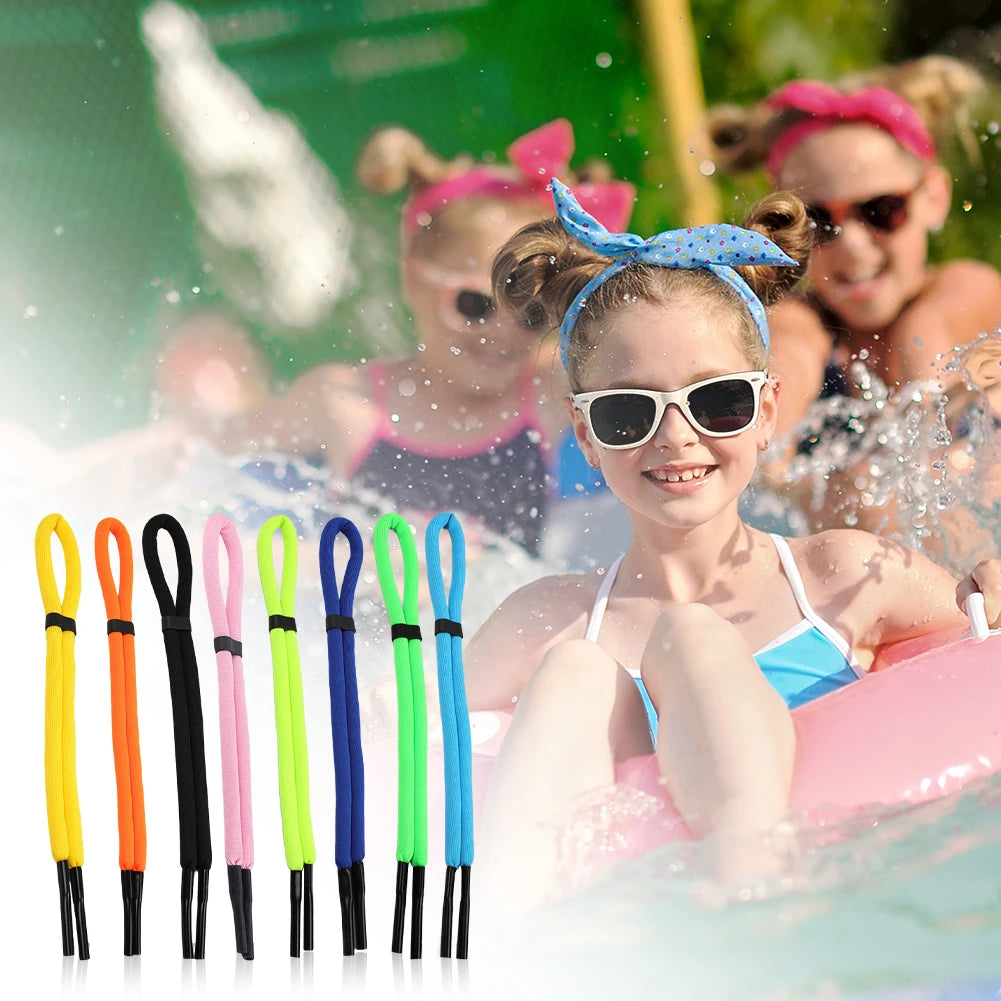 8Pcs Floating Sunglasses Straps Adjustable Buoyant Glasses Retainer Foam Glasses Strap for Surfing Swimming Fishing Oasis Select
