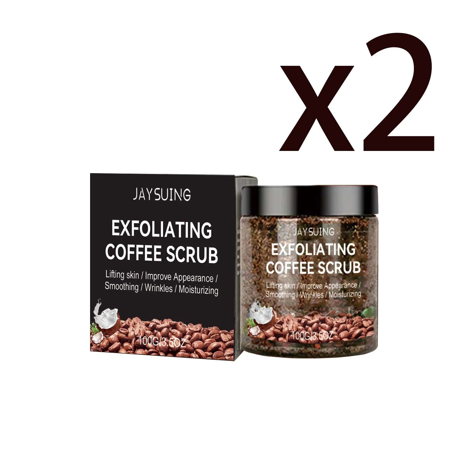 Coffee Scrub Softening Keratin Deep Cleaning Pore Moisturizing Relieve Chicken Skin Improve Dullness Body Exfoliating Care Cream Oasis Select 2x100g 100g