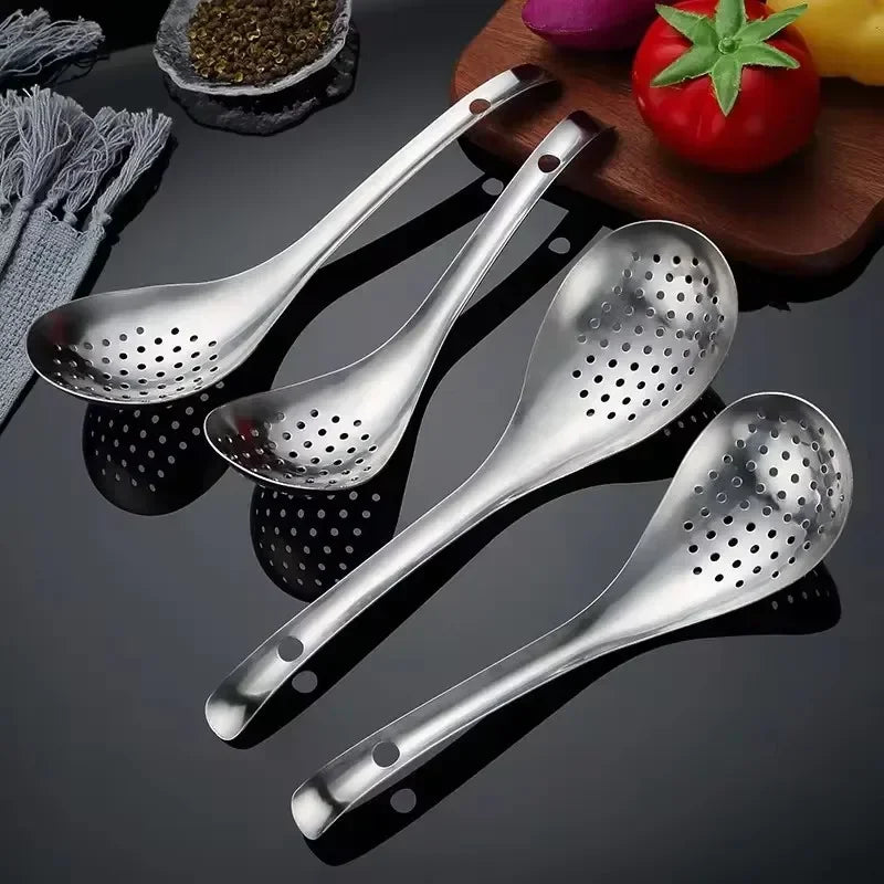 Stainless Steel Strainer Spoon Kitchen Colander Spoon Spoon Filter Strainer Food ScoopPerforated Skimmer Colander Oasis Select