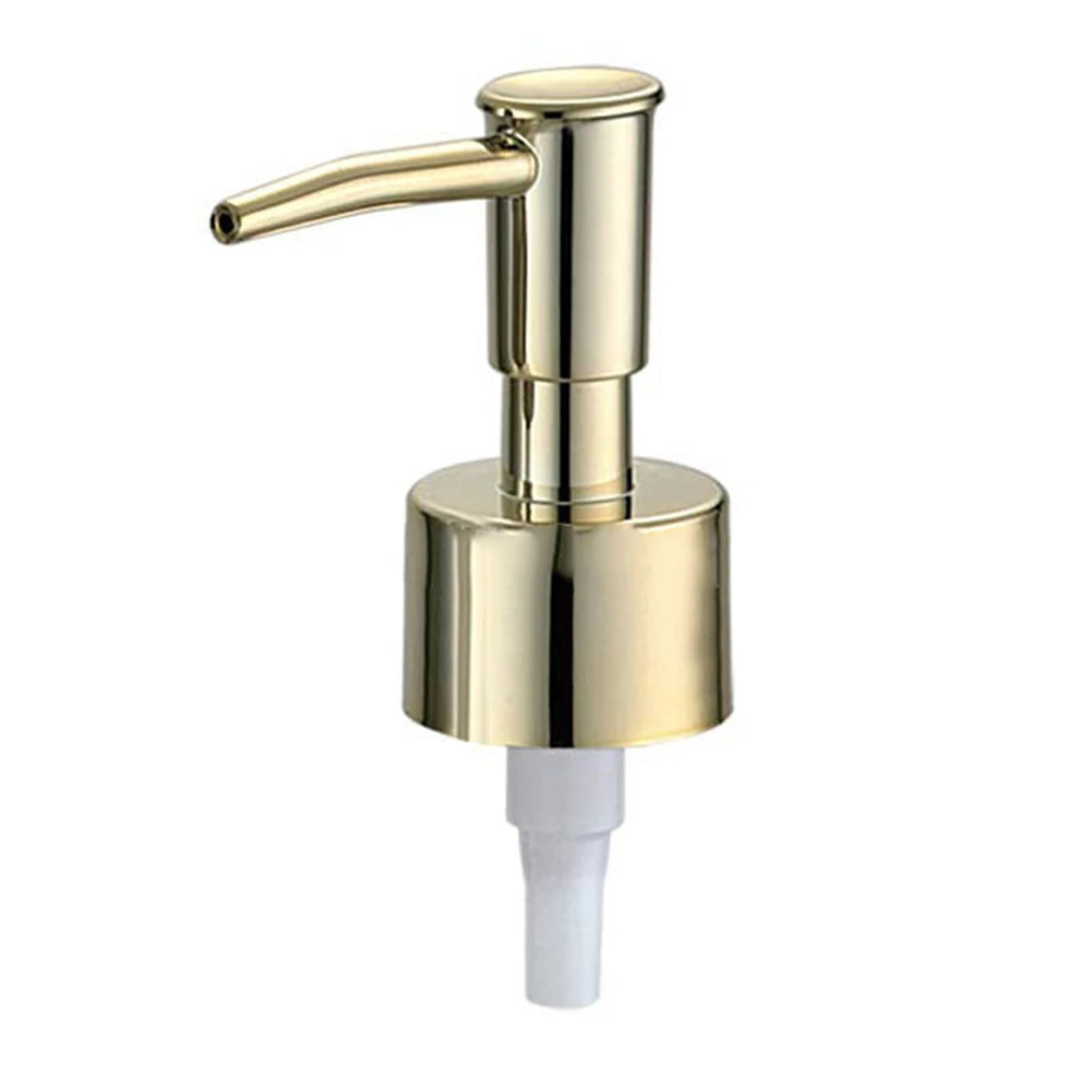 Soap Pump Nozzle Head 28 Thread Plastic Lotion Pump Standard Pump Cap Cap Liquid Soap Dispenser Bathroom Accessories Oasis Select Bright gold