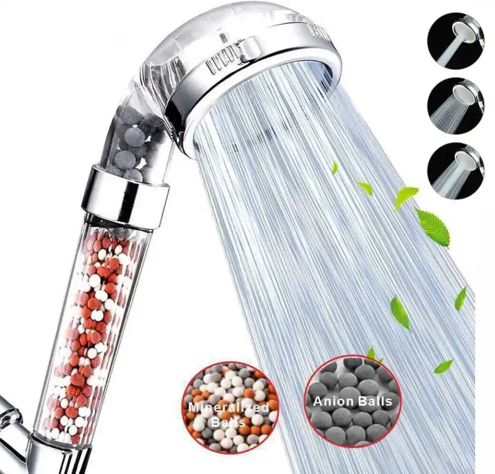 3 Modes SPA Shower Head High Pressure Saving Water Shower Filter Massage Shower Head Hook Hose Bathroom Innovative Accessories Oasis Select