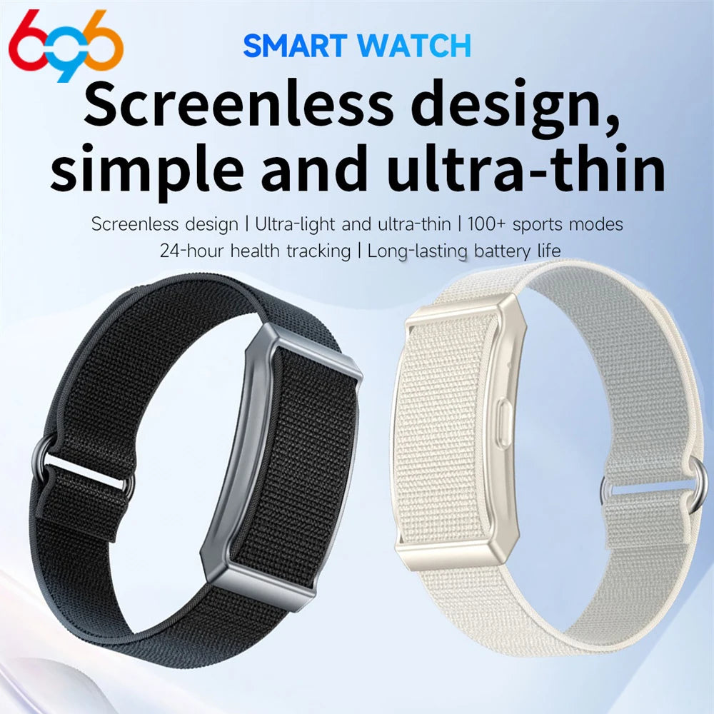 Sports Screenless Smart Bracelet Sleep Heart Rate Monitor New Couples Wristband Waterproof Outdoor Health Wristwatch Men Women Oasis Select