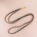 Long Phone Straps Anti-lost Lanyard Mobile Phone Accessories Crossbody Chain Metal for Women Phone Case Hanging Cord Oasis Select 7mm black
