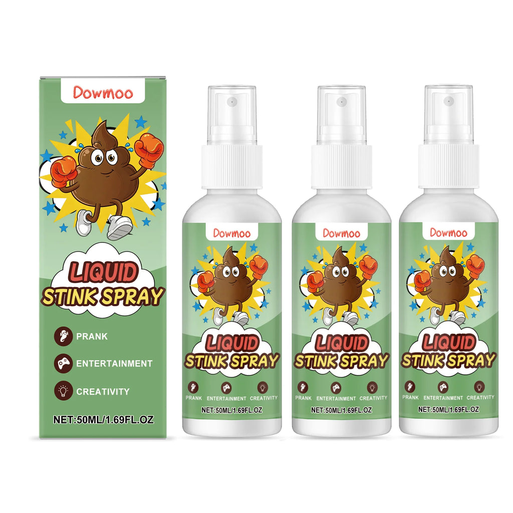 Fart Spray Prank Stink Bomb Gag Gift Funny Novelty Toy Adults Friends Party Halloween April Fools Day Practical Joke Supplies Oasis Select 3pcs
