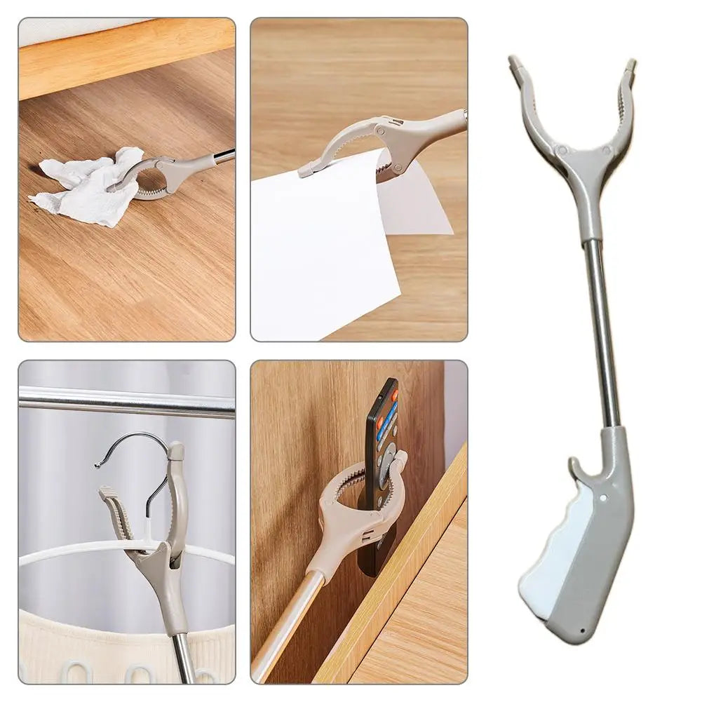 Stainless Steel Trash Picker Clips, Thickened Steel Rod, Non-Slip Gripping, Rubbish Grabber Cleaning Tool For Outdoor & Home Use Oasis Select