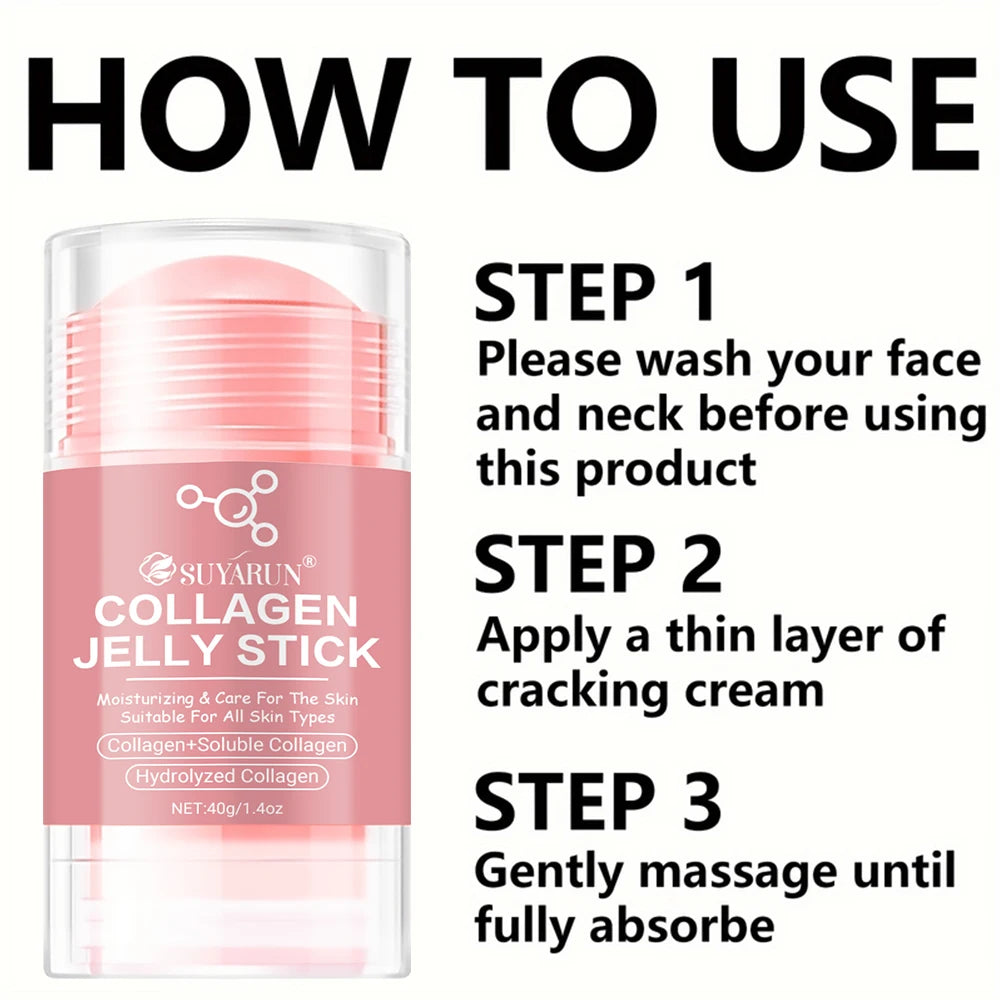SUYARUN Collagen Jelly Neck Hand Foot Care Stick - Skin Tightening & Moisturizing Anti-Aging Elasticity Bar, New Beauty Tool. Oasis Select