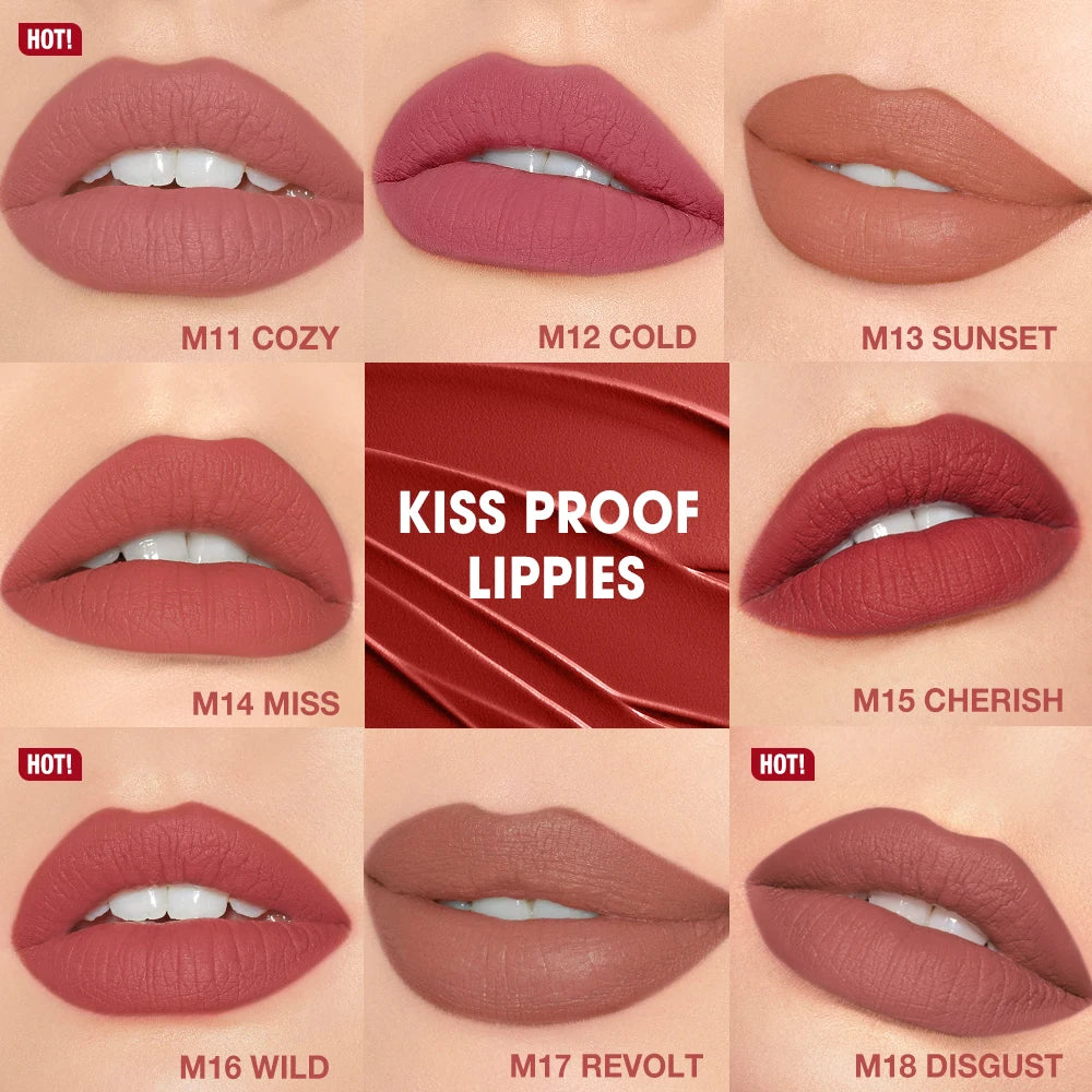 O.TWO.O Matte Velvet Lipstick – Waterproof Long-Lasting Lip Tint