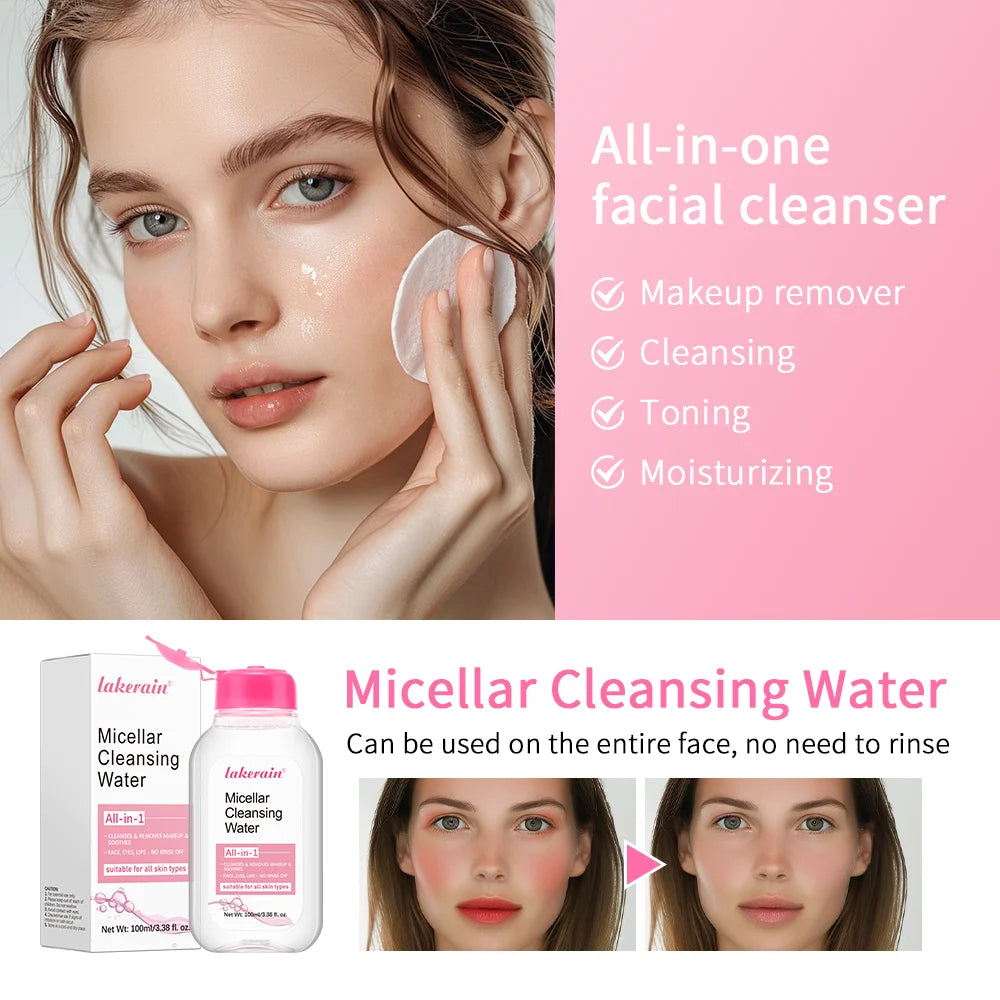 100ml Garnier Micellar Water Hydrating Facial Cleanser Deep Makeup Remover Cleaning Water Refresh Hydrate Cleansing Skin Oasis Select