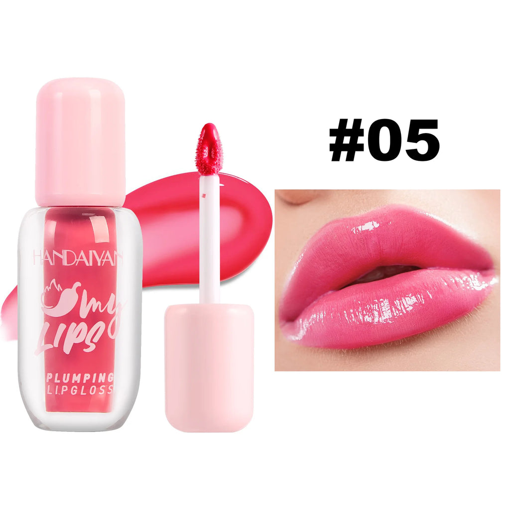 Handaiyan Pearlescent Lip Gloss – 8 Shades, Plumping & Long Lasting