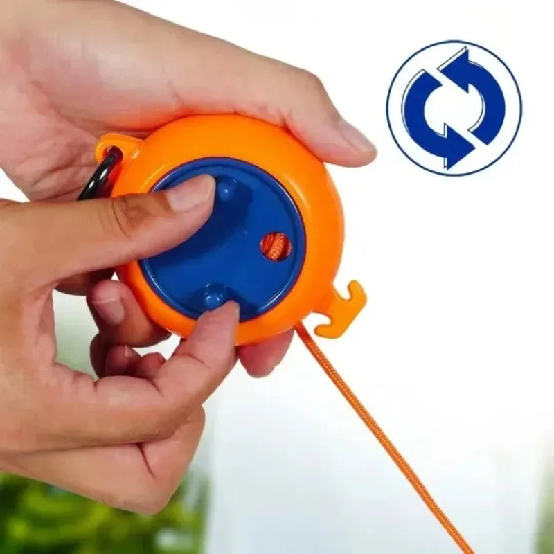 10M Retractable Camping Clothesline Portable Hanging Rope with Buckle for Outdoor Travel Picnic and Quick Drying Laundry Oasis Select