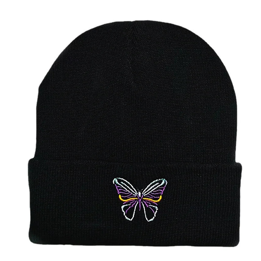 Personalized Hip Hop Emojis Embroidered Knitted Hat for Men and Women Couples Autumn/Winter Hat Hoodie Cold Hat Guapi Hat Oasis Select