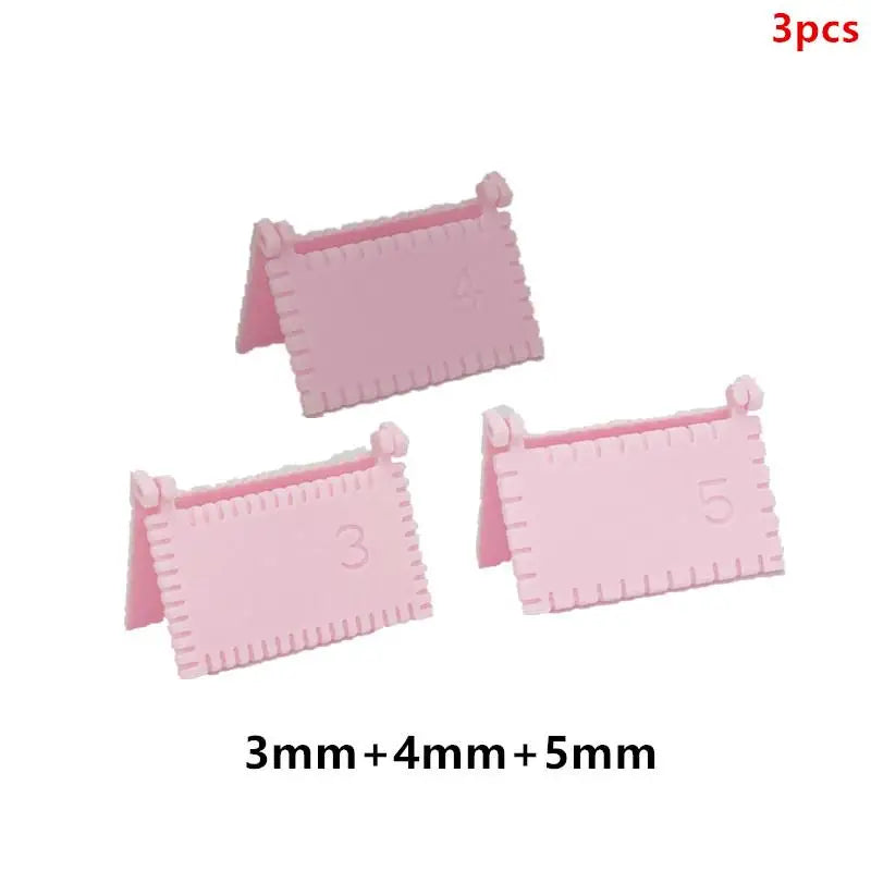 1/3 PCS Precision Sewing Guide Template Tool for Consistent Stitches 3/4/5mm Spacing Fabric Embroidery Leather Craft Oasis Select Set Pink